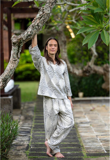 Charlie wearing the two-piece set