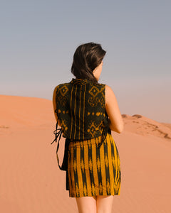  Cotton Wrap Skirt | Co Ord Skirt Artisan Look | Hayaqi 